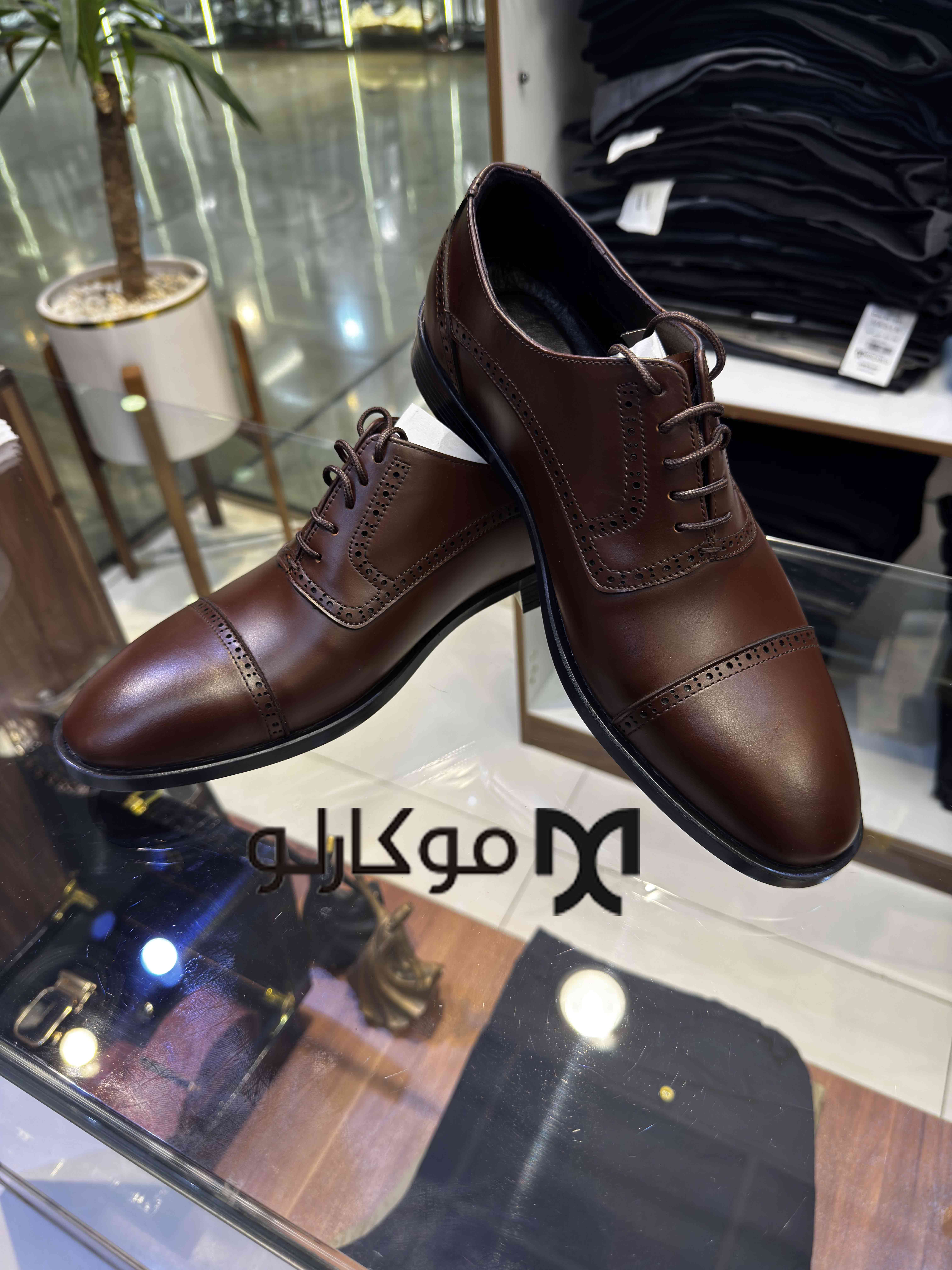 کفش مردانه چرم مدل برت کد 30004