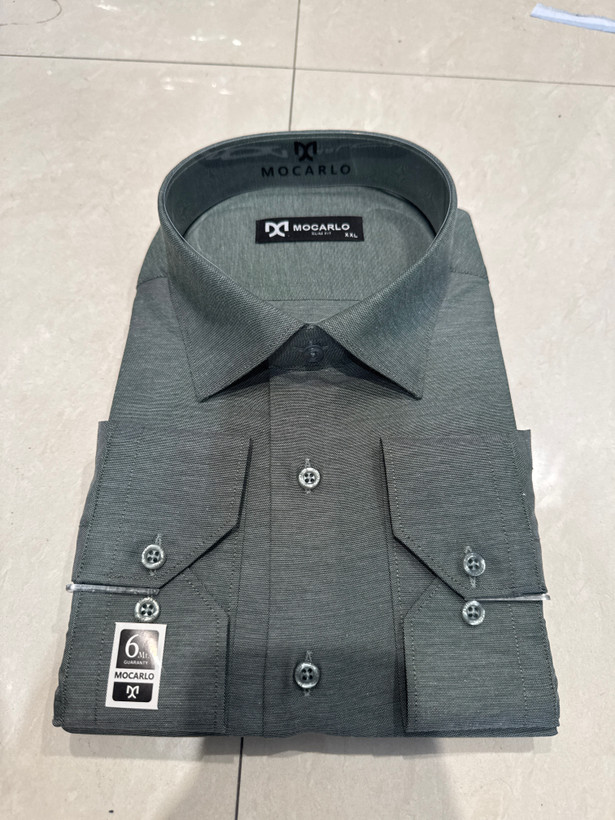 پیراهن ساده سبز کد . H0014