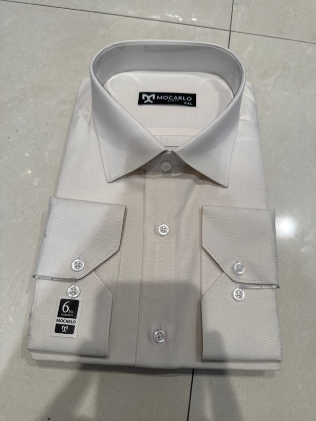 پیراهن ساده استخوانی کد . H0016